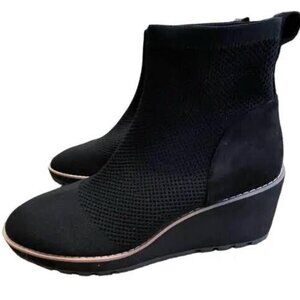 Anne Klein Women's PARLEY Slip On Comfort Ankle Boots Black 7.5M